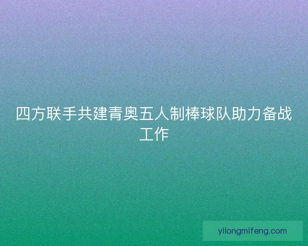 四方联手共建青奥五人制棒球队助力备战工作